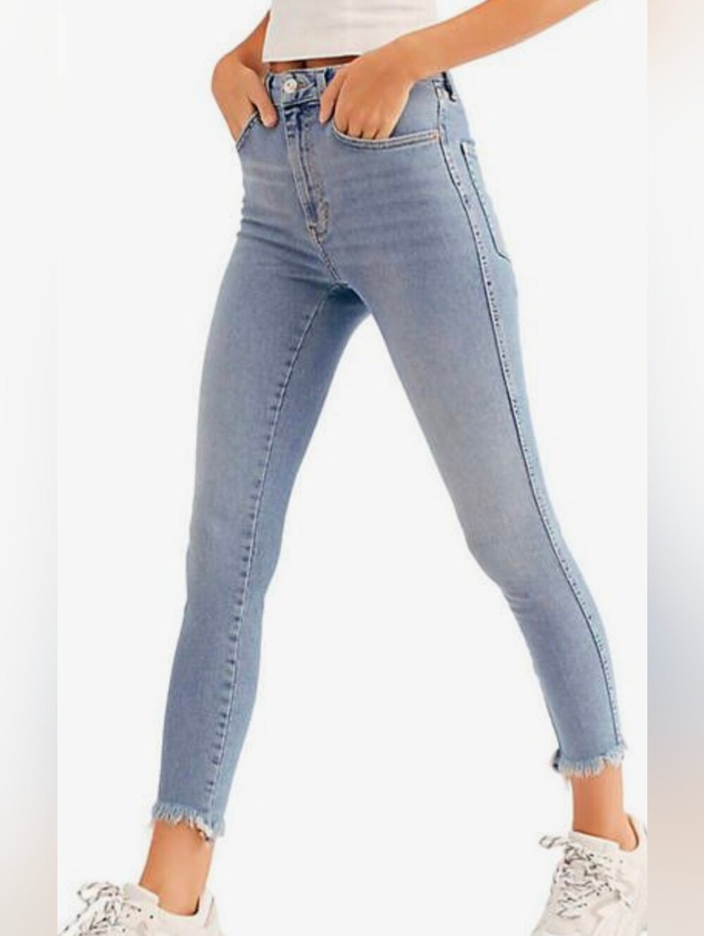 We The Free 26  Light Blue Skinny Jeans - Classic Denim Stretch 26